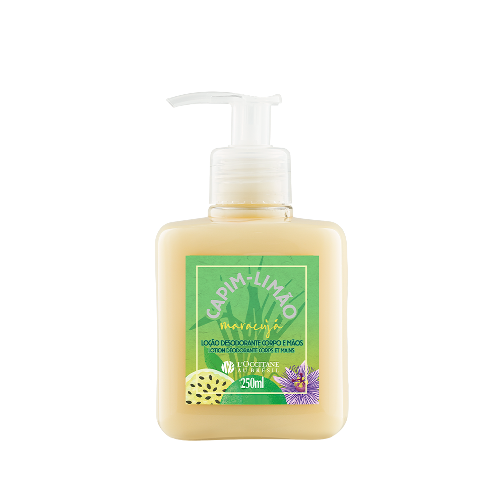 [BROBVS100589] Loção Desodorante Corpo e Mãos Capim-Limão Maracujá 250ml