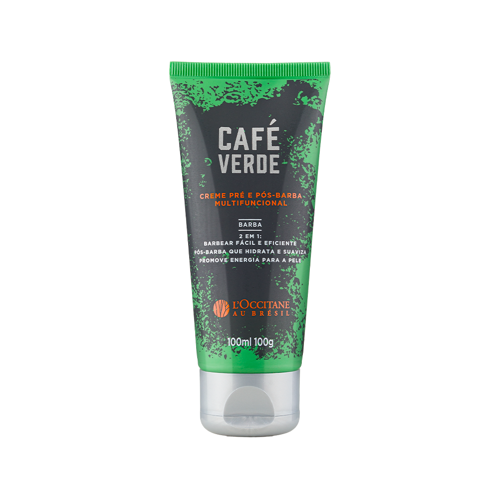 [BROBVS100286] Creme Pré e Pós-Barba Multifuncional Café Verde 100ml