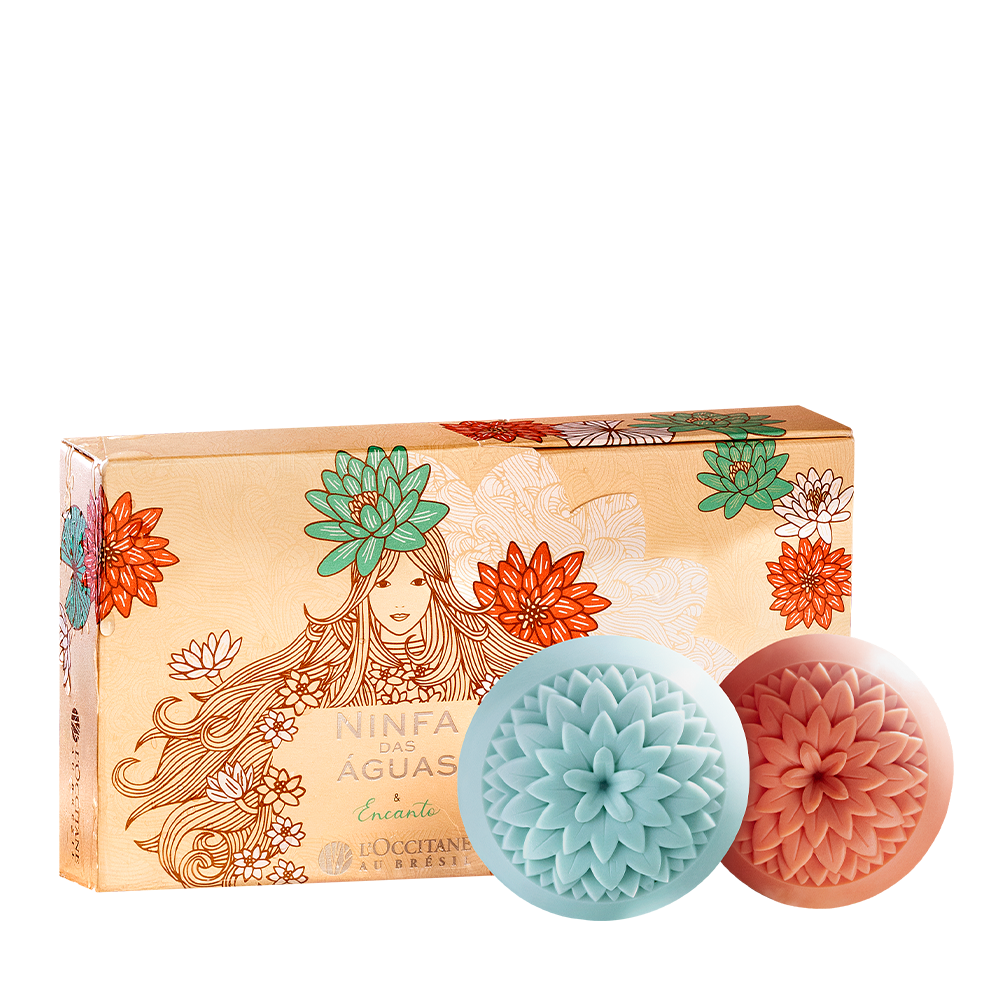 [BROBVS100730] Kit Sabonetes Flor Ninfa das Águas