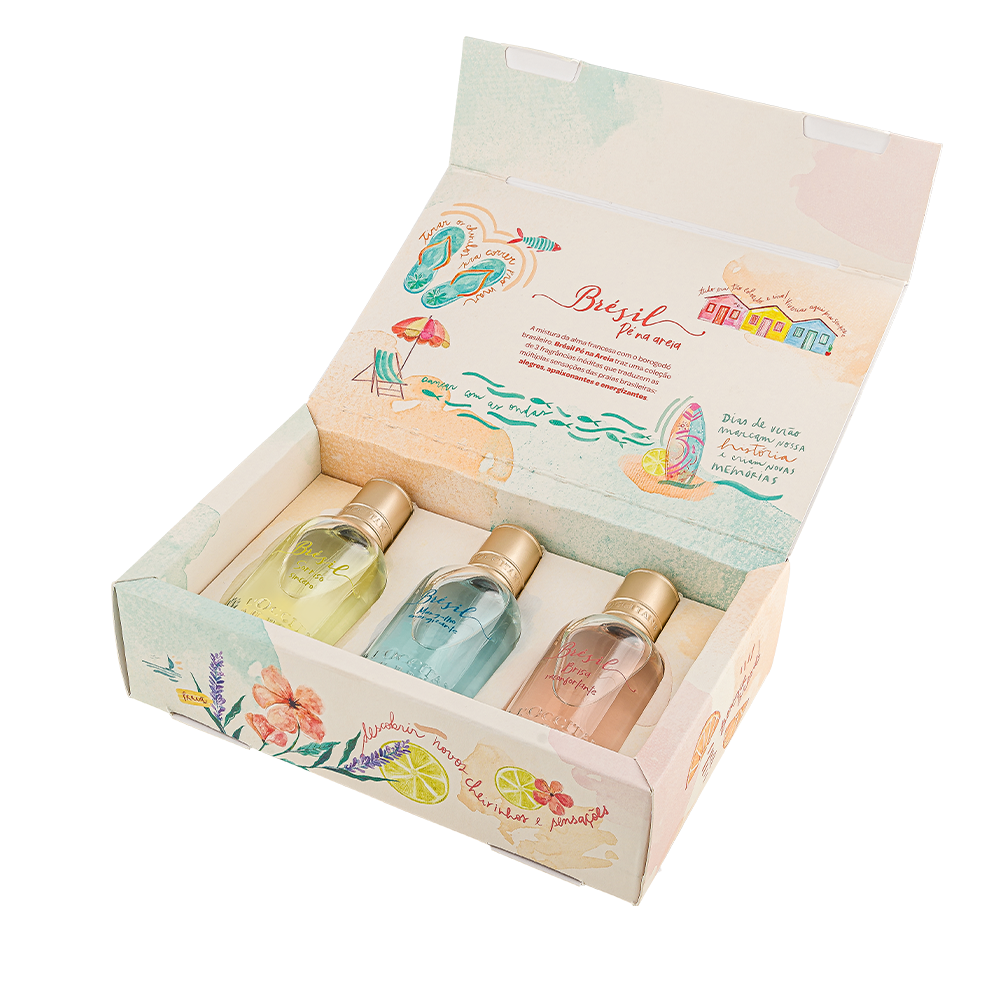 [BROBVKI00054] Kit Brésil Pé na Areia Edt - 3un x 30ml