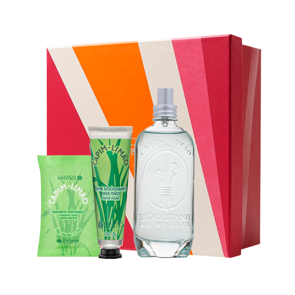 Combo Capim-Limão: Sabonete, Colônia e Creme de Mãos
