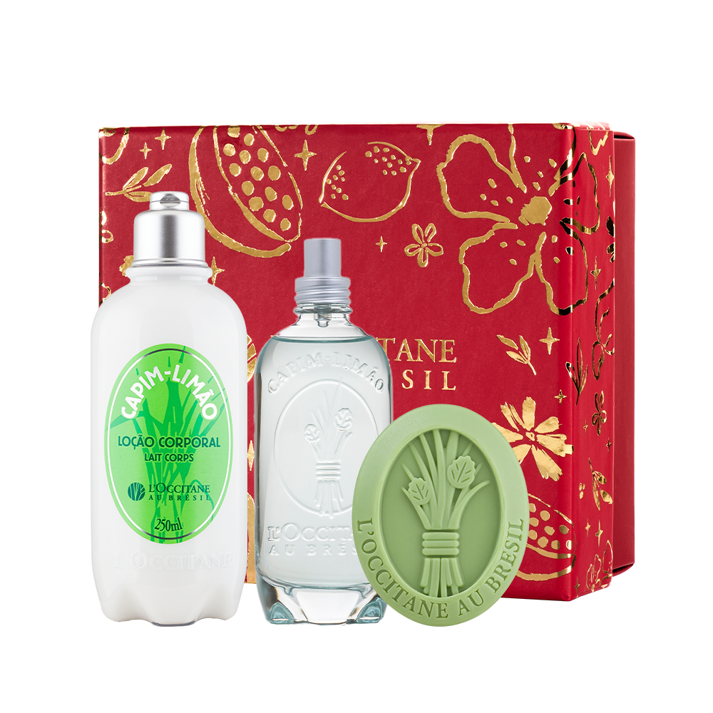 [424430] Presente Capim-Limão: Sabonete, Loção e Colônia