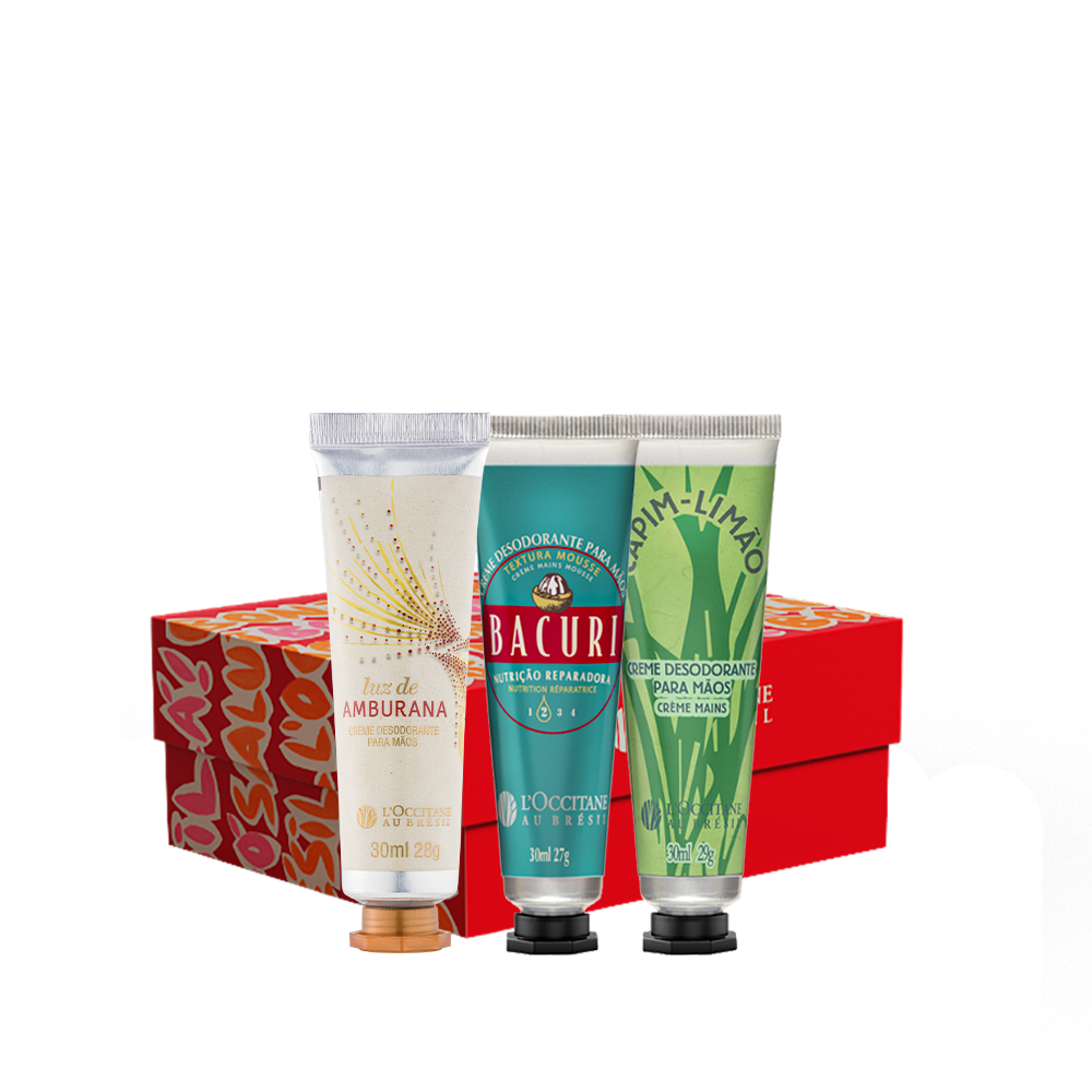Presente Creme para Mãos: Capim-Limão, Amburana e Bacuri
