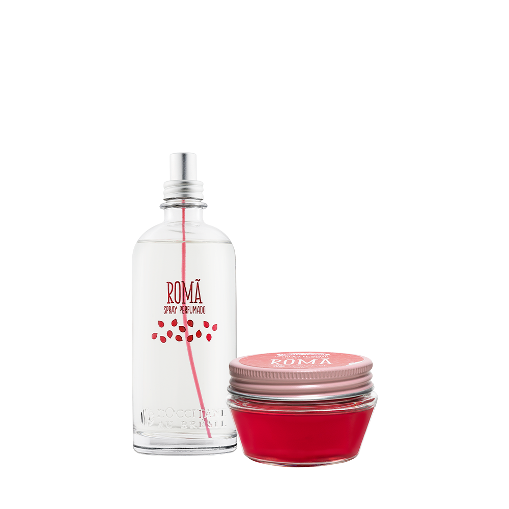 Combo Gelatina de Banho e Spray Romã