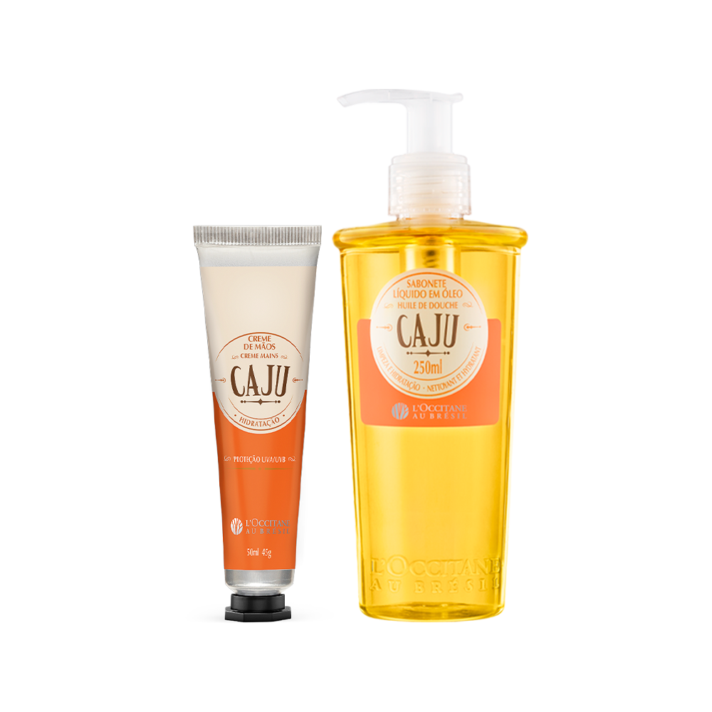 [424345] Sabonete Líquido em Óleo e Creme de Mãos Caju