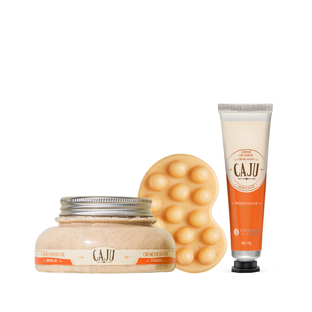 [424344] Cuidado de Caju com Esfoliação e Hidratação
