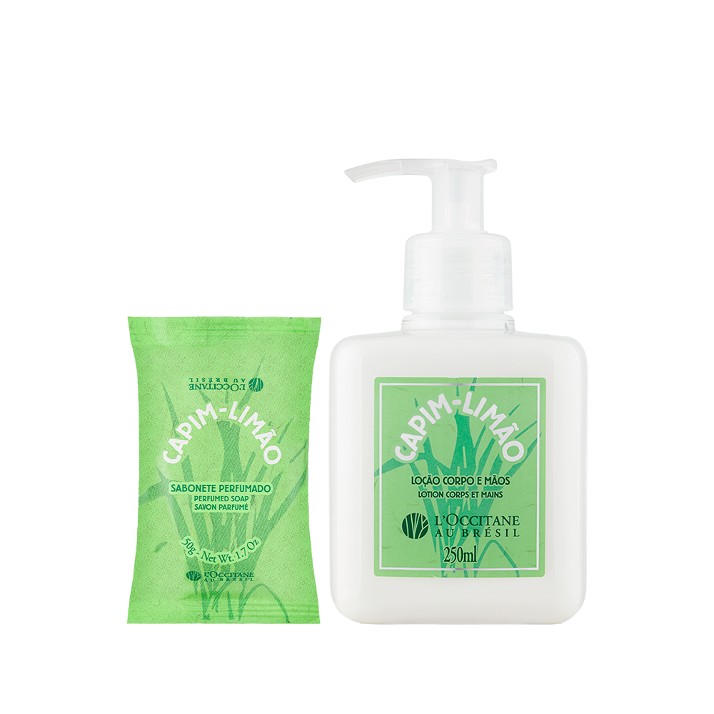 [424350] Sabonete Perfumado e Loção Desodorante Corporal Capim-Limão
