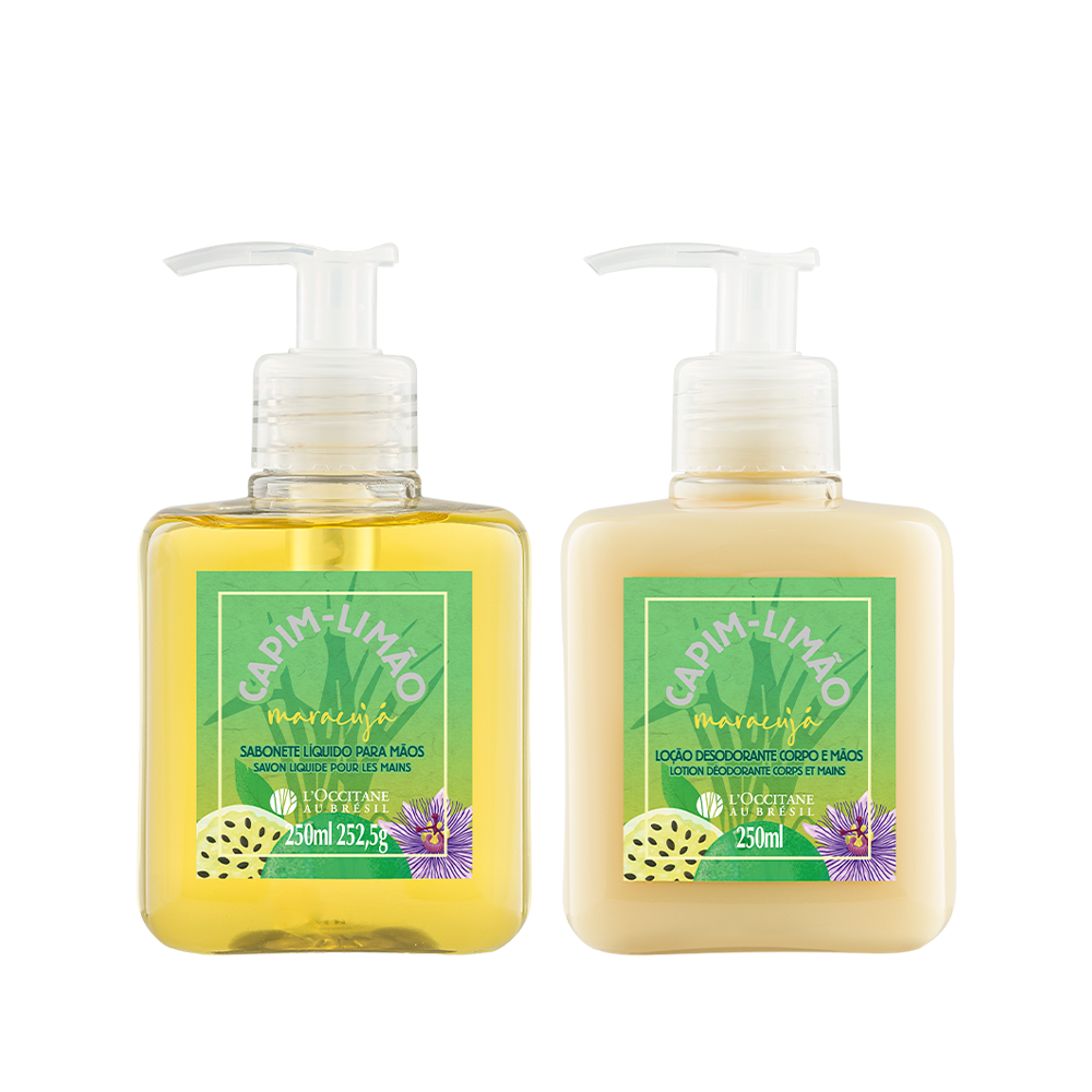 [423073] Combo Capim Maracujá: Loção e Sabonete Líquido para Mãos